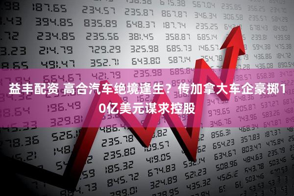 益丰配资 高合汽车绝境逢生？传加拿大车企豪掷10亿美元谋求控股