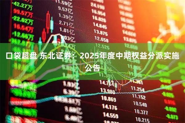 口袋超盘 东北证券：2025年度中期权益分派实施公告