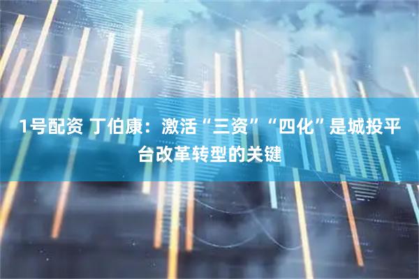 1号配资 丁伯康:激活“三资”“四化”是城投平台改革转型的关键